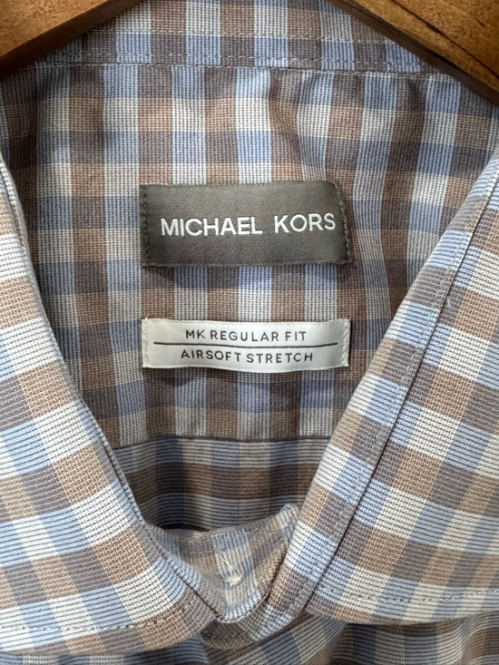 Michael Kors Other - Michael Kors Men's Regular Fit Airsoft Stretch Dress Shirt Size 17.5, 34/35